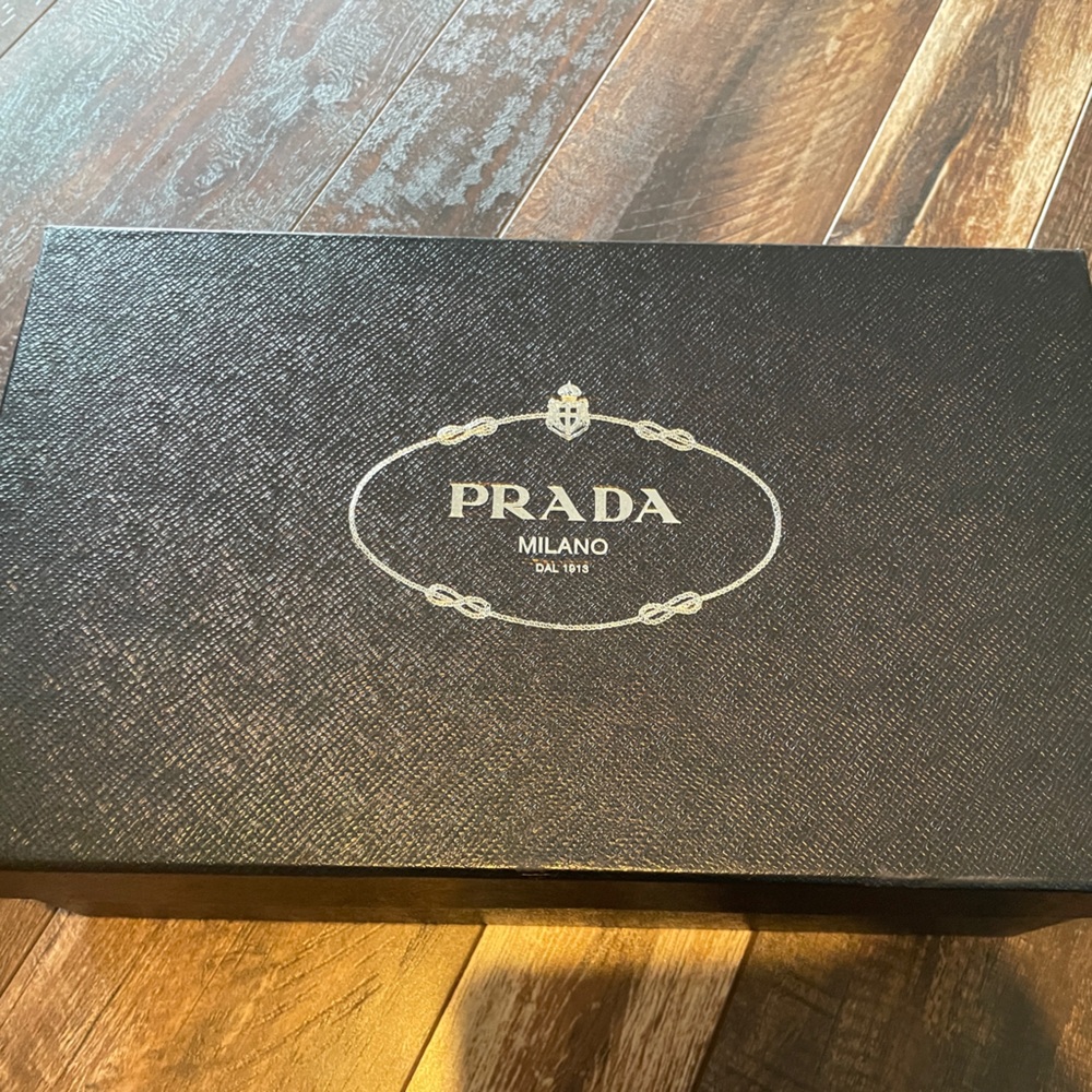 Prada Men's Navy Blue Suede Leather Loafers - size 11 - Picture 12 of 13